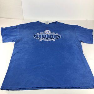 Nike Shirt Men's Extra Extra Large Blue Chicago Cubs Center Swoosh Stained 2005